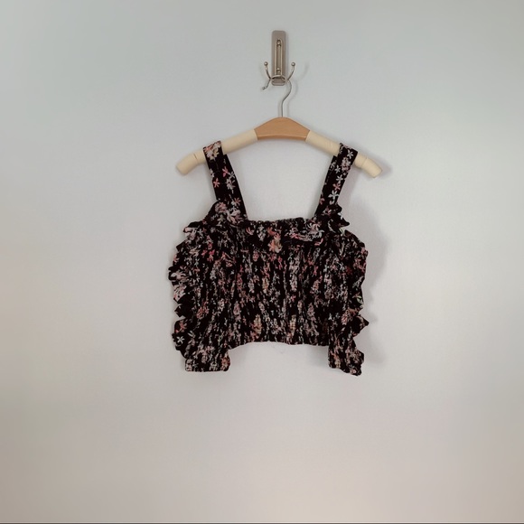 Anthropologie Steele Le Bloom Crop Top - Picture 2 of 3